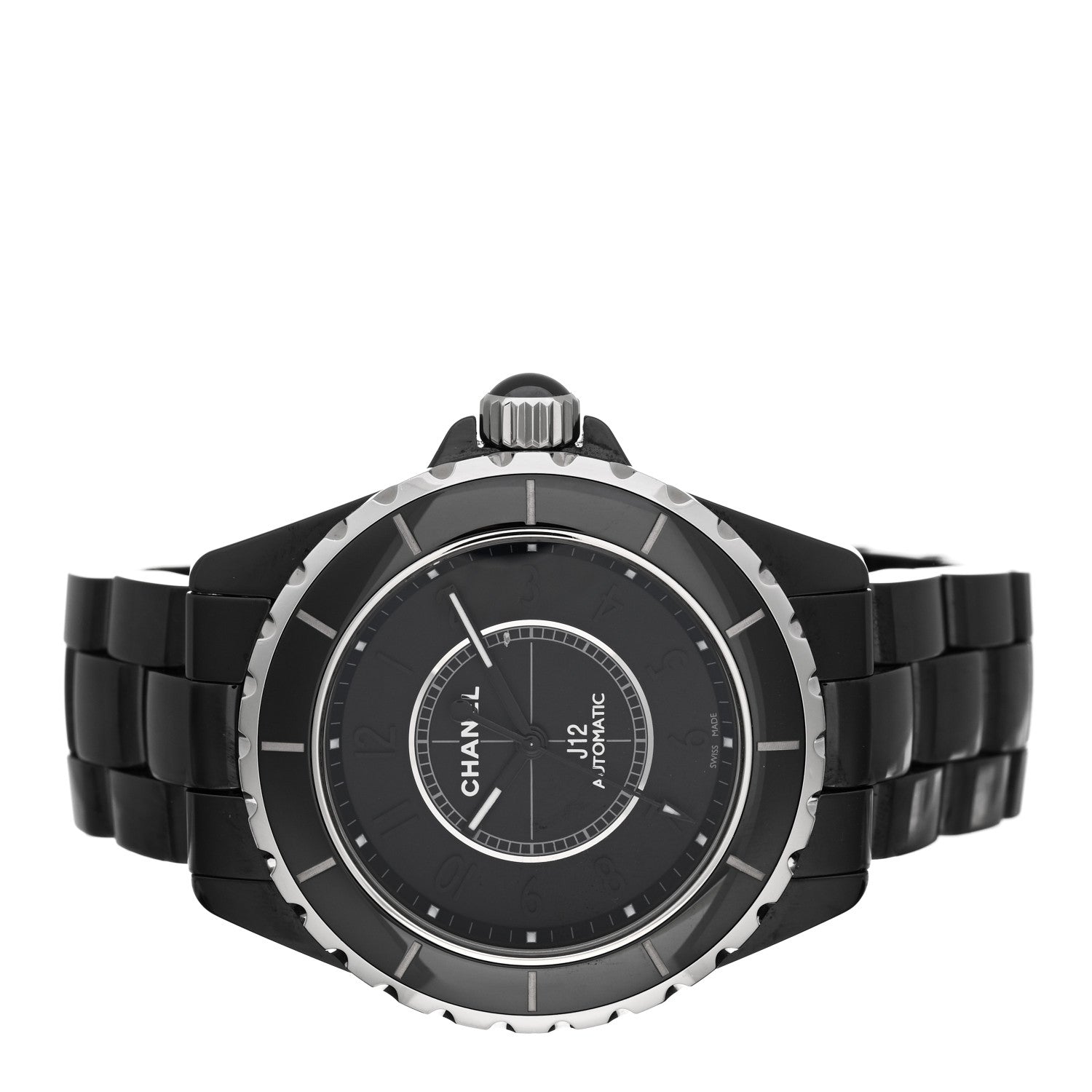 Chanel Stainless Steel Ceramic 38mm J12 Phantom Automatic Watch Black 2 of 5