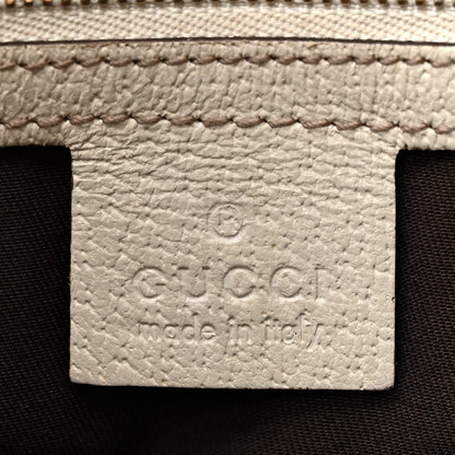 Gucci Monogram Bamboo Horsebit Hobo Off White 6 of 22