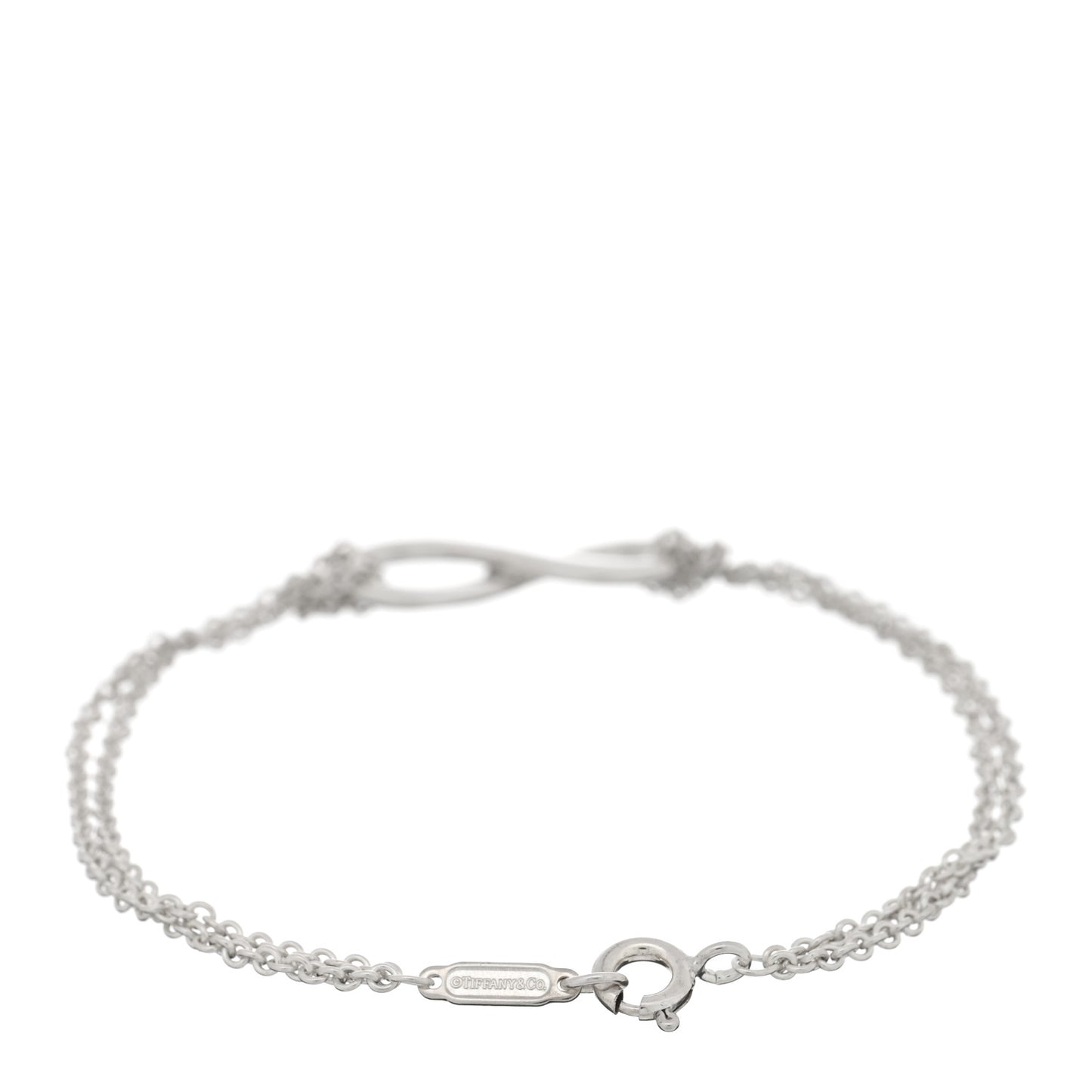 Sterling Silver Infinity Double Chain Bracelet