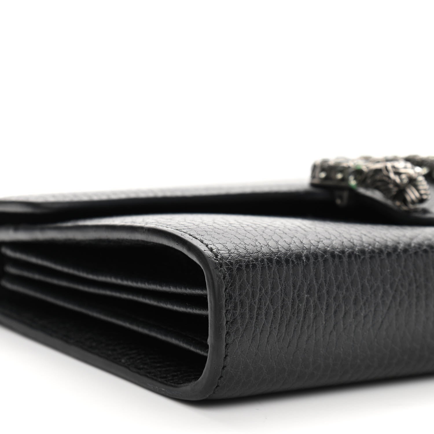 Gucci Calfskin Mini Dionysus Chain Wallet Black 9 of 12