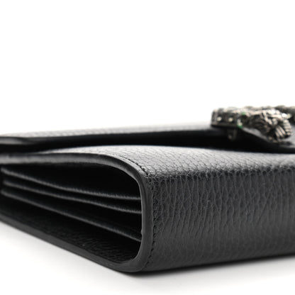 Gucci Calfskin Mini Dionysus Chain Wallet Black 9 of 12