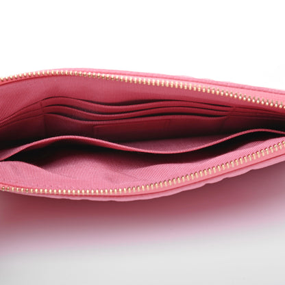 Chanel Caviar Camellia Embossed Cosmetic Pouch Pink 5 of 8