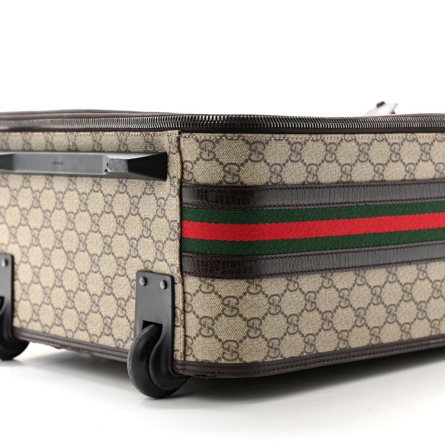 Gucci GG Plus Monogram Small Web Trolley Brown 9 of 13