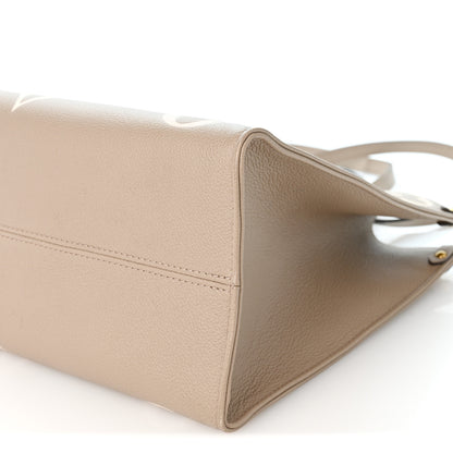 Louis Vuitton Empreinte Monogram Giant Onthego MM Tourterelle Creme 9 of 9