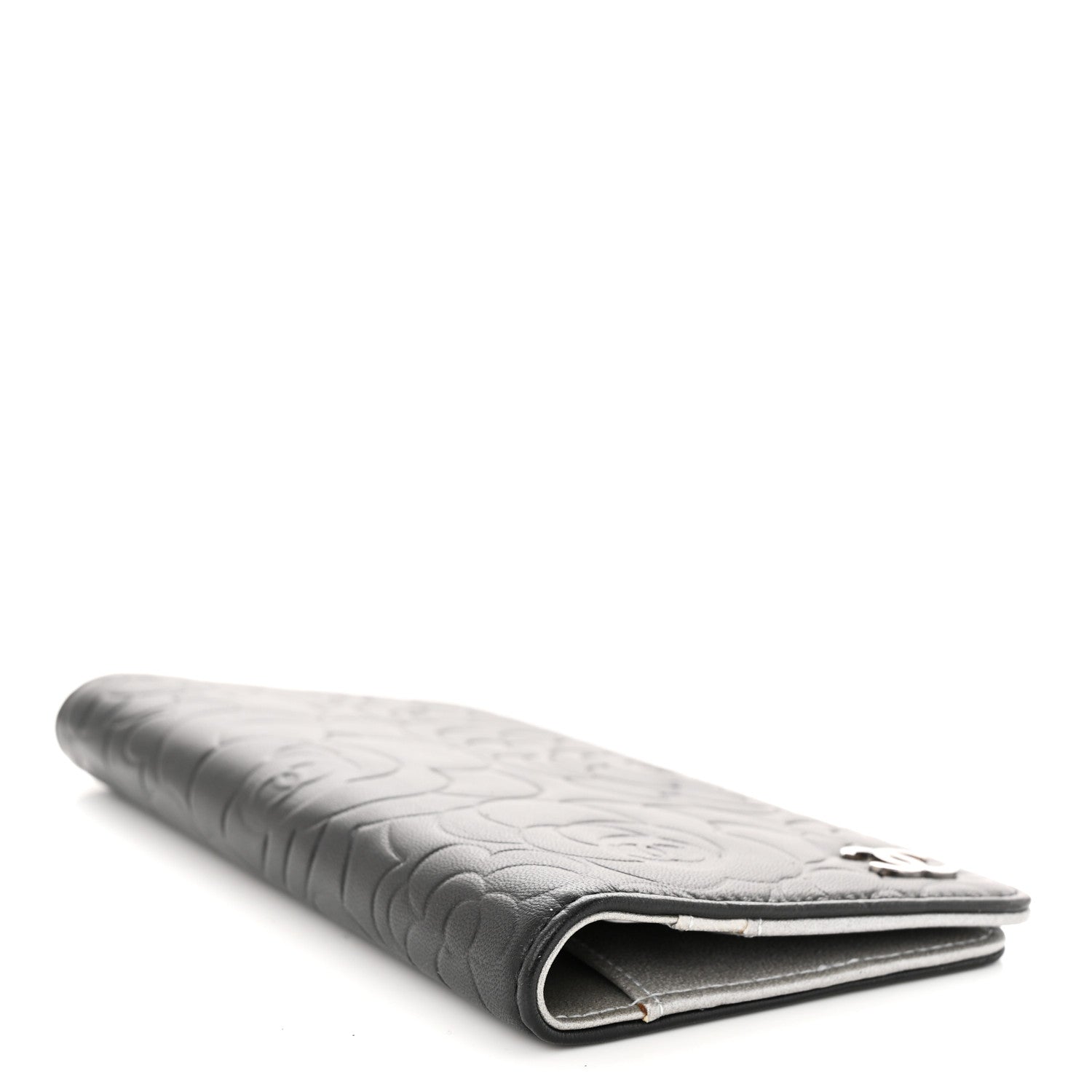 Chanel Lambskin Camellia Embossed Medium Agenda Cover Black 4 of 9