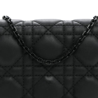 Christian Dior Ultra Matte Calfskin Cannage Nano Lady Dior Pouch Black 6 of 8