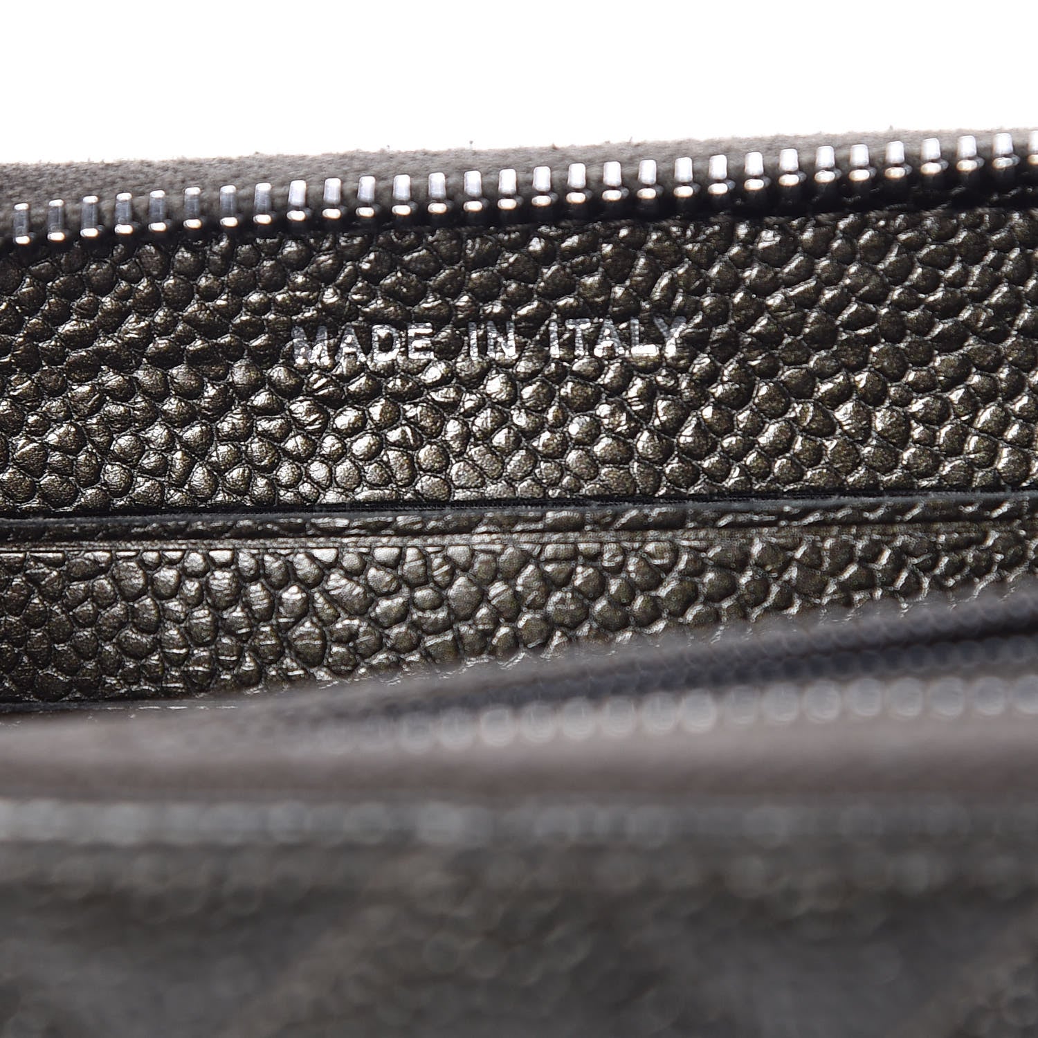 Chanel Caviar Quilted Medium Zip Around Wallet Dark Charcoal 7 of 9