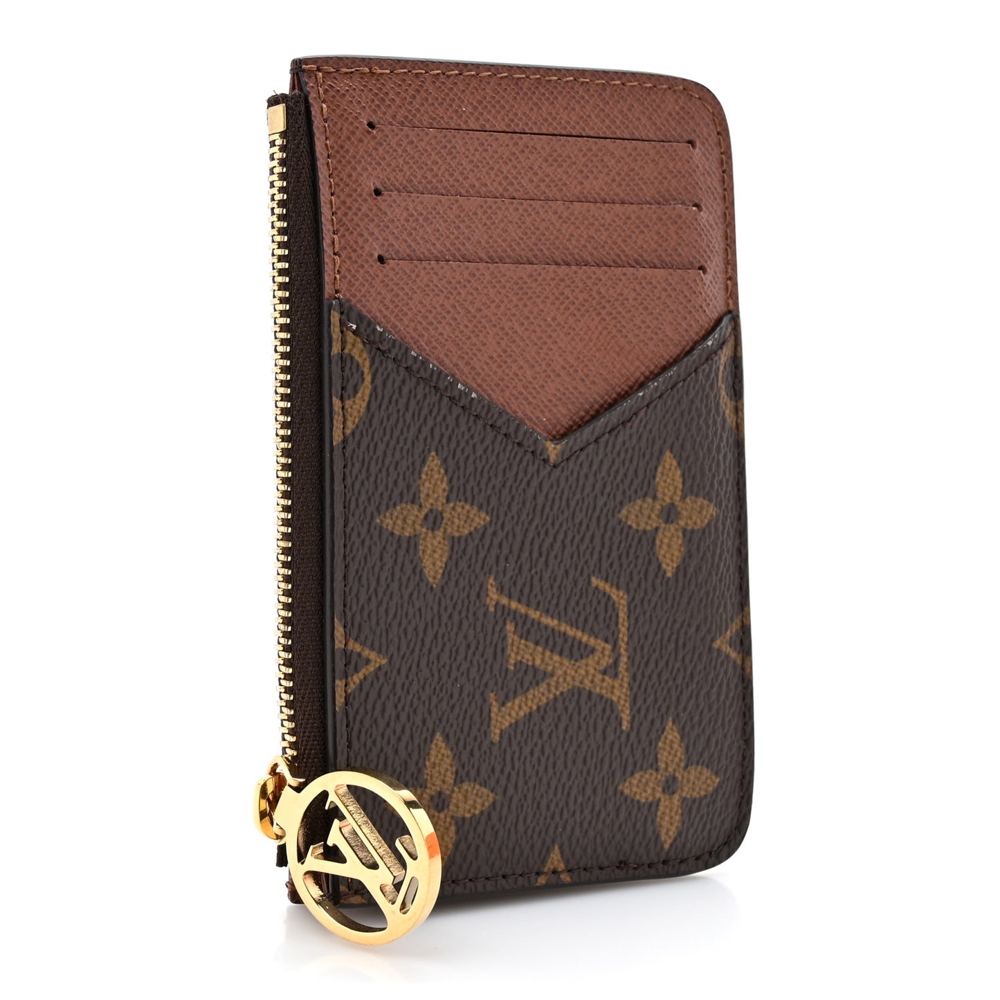 Monogram Zipped Romy Card Holder