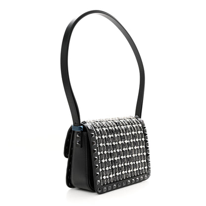 Valentino Garavani Rhinestone Small Rockstud Shoulder Bag Black 3 of 10