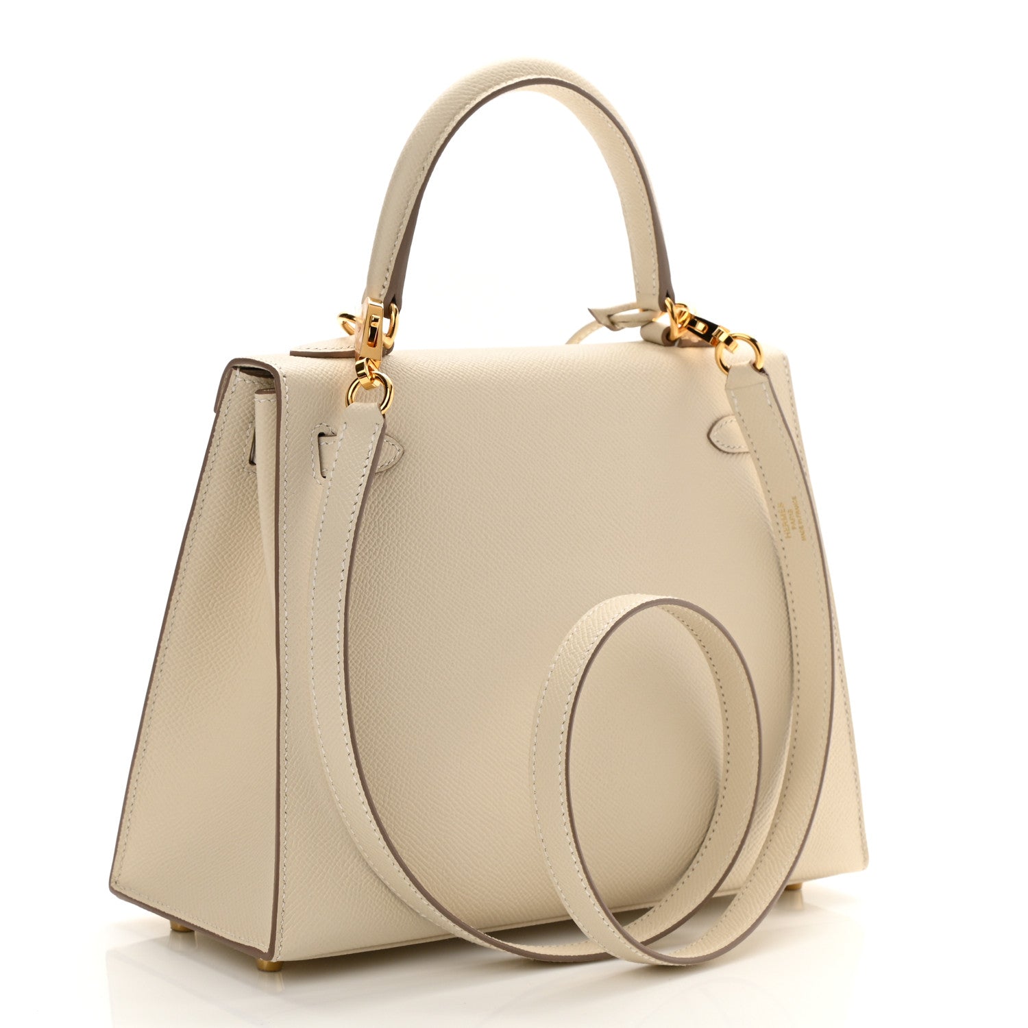 Hermes Epsom Kelly Sellier 25 Craie 4 of 11