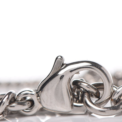 Chanel Crystal Timeless CC Necklace Silver 5 of 5