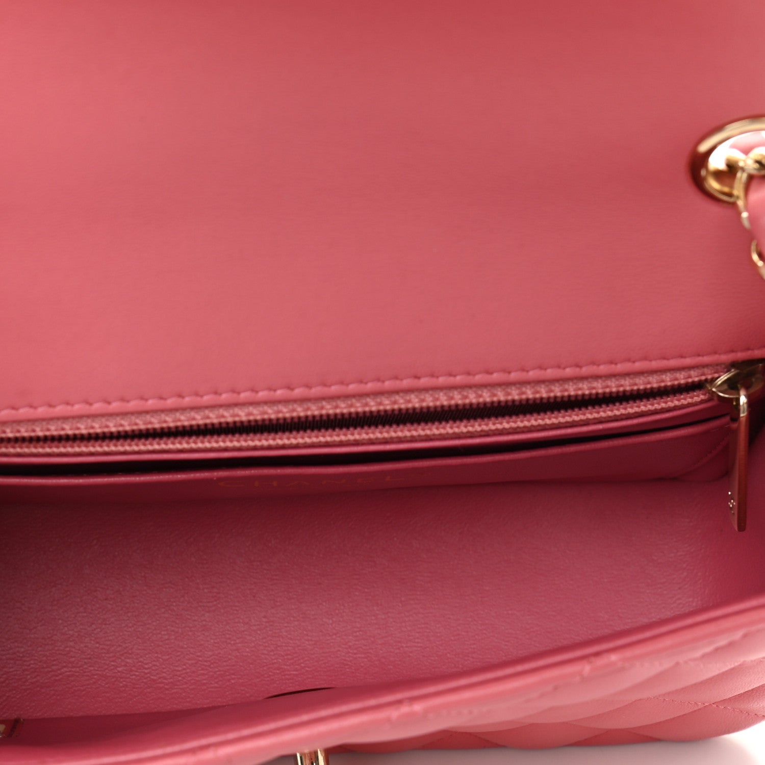Chanel Lambskin Quilted Valentine Charms Mini Rectangular Flap Pink 5 of 11