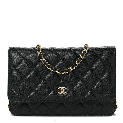 Chanel Caviar Quilted Wallet On Chain WOC Black 1 of 13