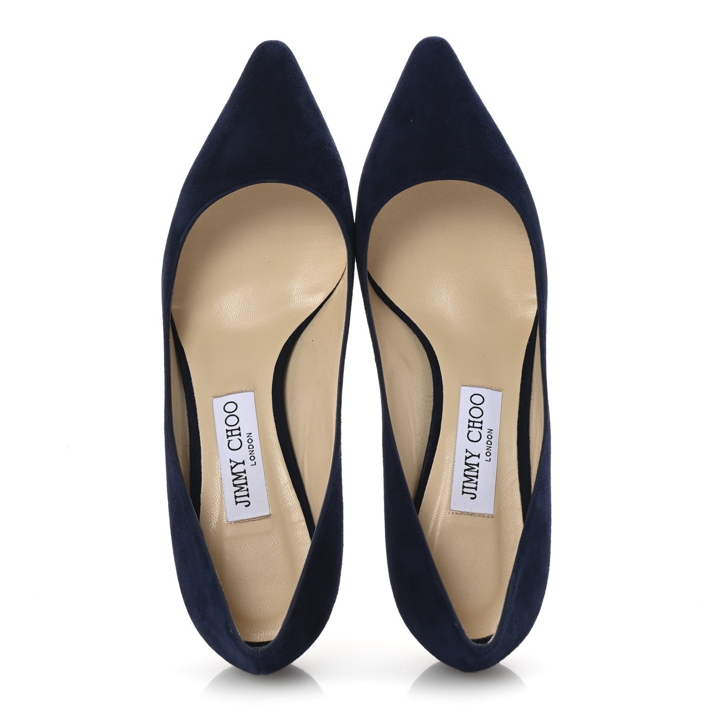Suede Pointy Toe Romy 60 Pumps 38.5 Navy