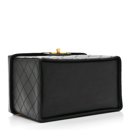 Chanel Calfskin Stitch Vanity Case Black 4 of 12