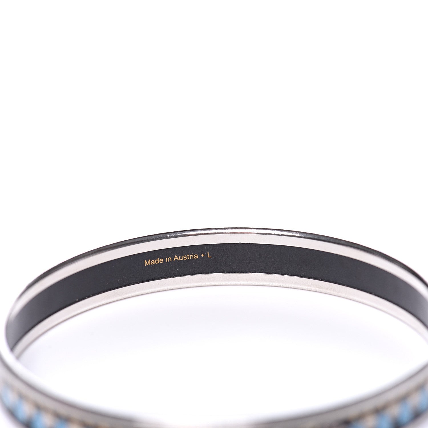 Hermes Enamel Printed Narrow Parures Des Maharajas Bracelet 65 5 of 6