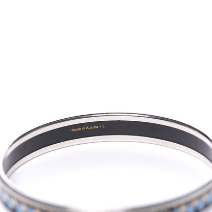 Hermes Enamel Printed Narrow Parures Des Maharajas Bracelet 65 5 of 6
