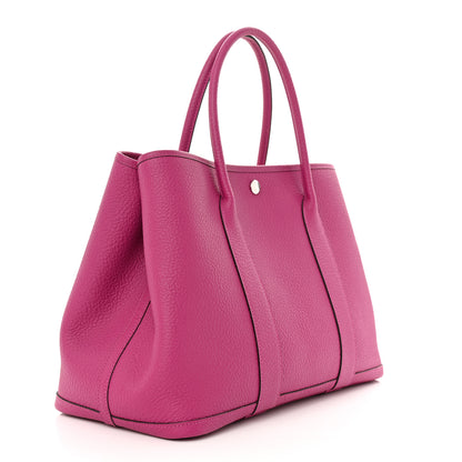 Hermes Vache Country Garden Party MM 36 Rose Pourpre 3 of 10
