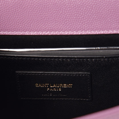 Saint Laurent Grain De Poudre Classic Monogram Cassandre Clutch Lilac 7 of 7