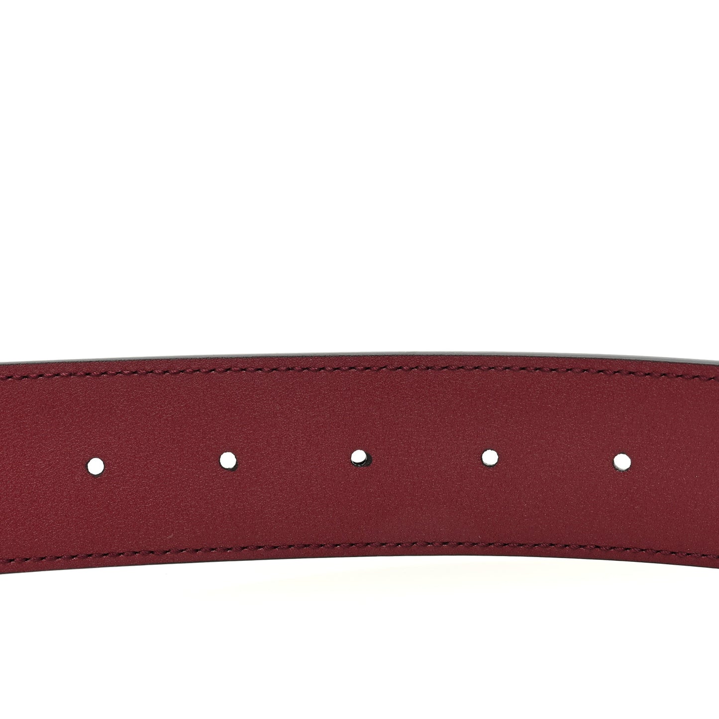 Ciny Lux Calfskin Patterned Double G 40mm Belt 75 30 Rubicund