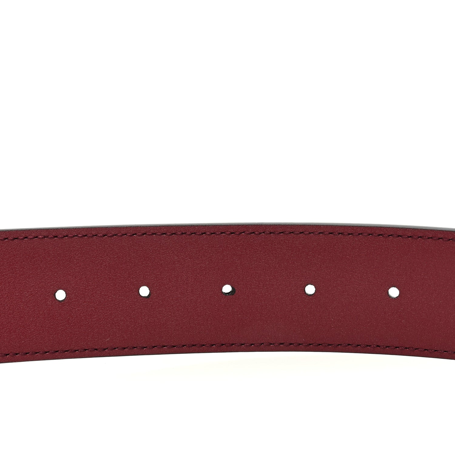 Gucci Ciny Lux Calfskin Patterned Double G 40mm Belt 75 30 Rubicund 5 of 5