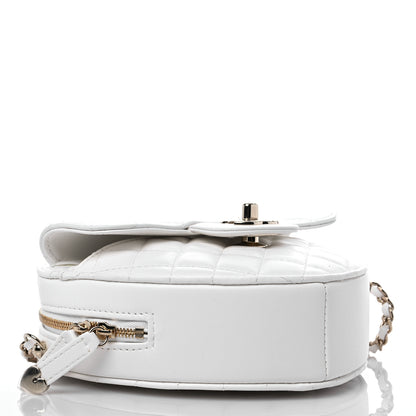 Chanel Lambskin Quilted CC In Love Heart Bag White 4 of 11