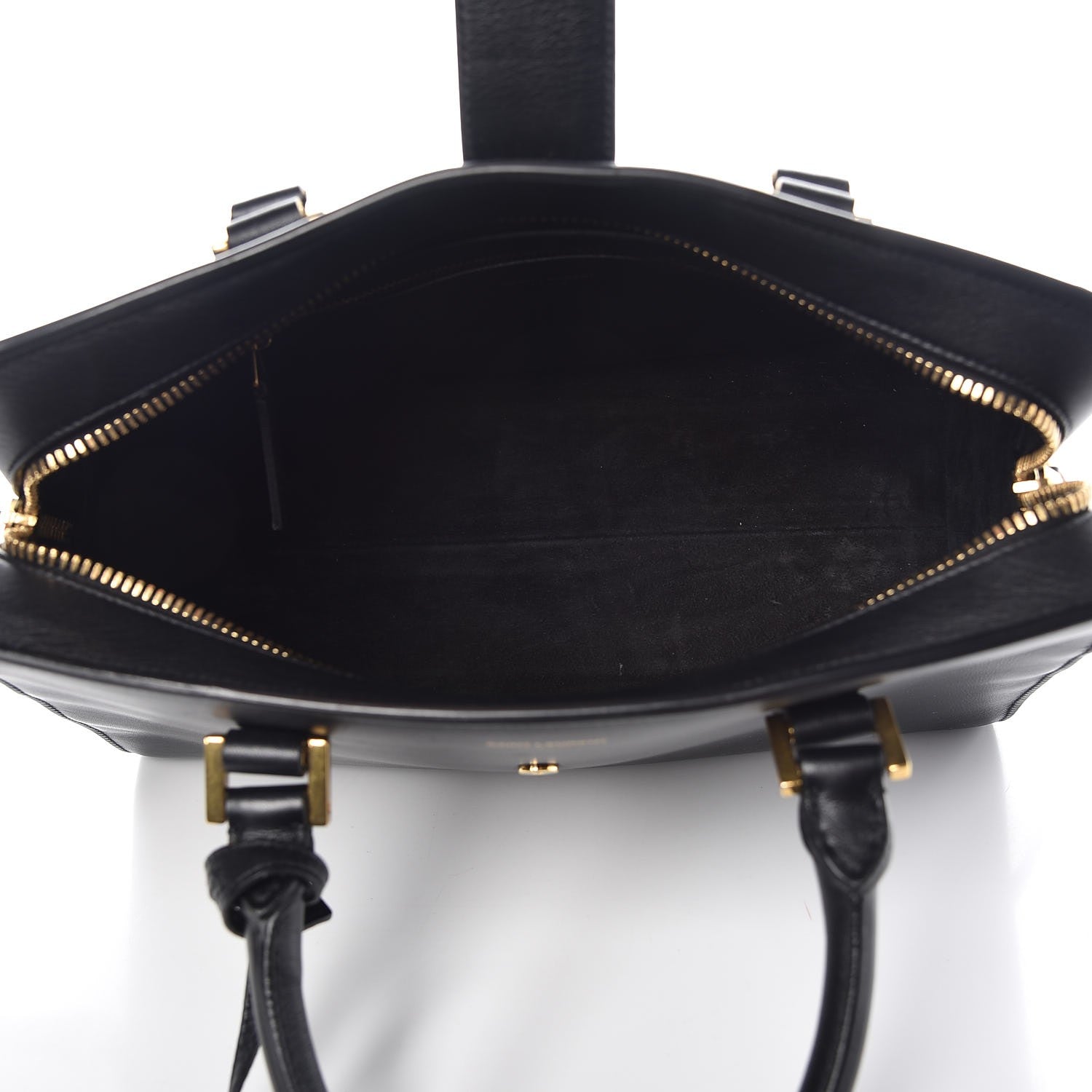 Saint Laurent Smooth Calfskin Small Monogram Cabas Black 6 of 10