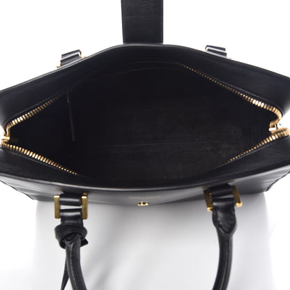Saint Laurent Smooth Calfskin Small Monogram Cabas Black 6 of 10