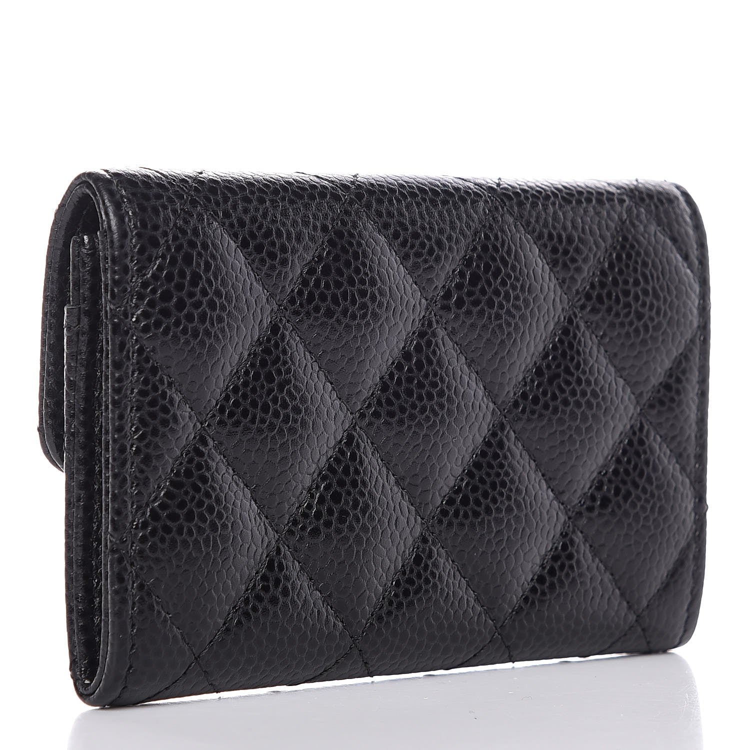 Chanel Caviar Quilted Flap Card Holder Black 3 of 9