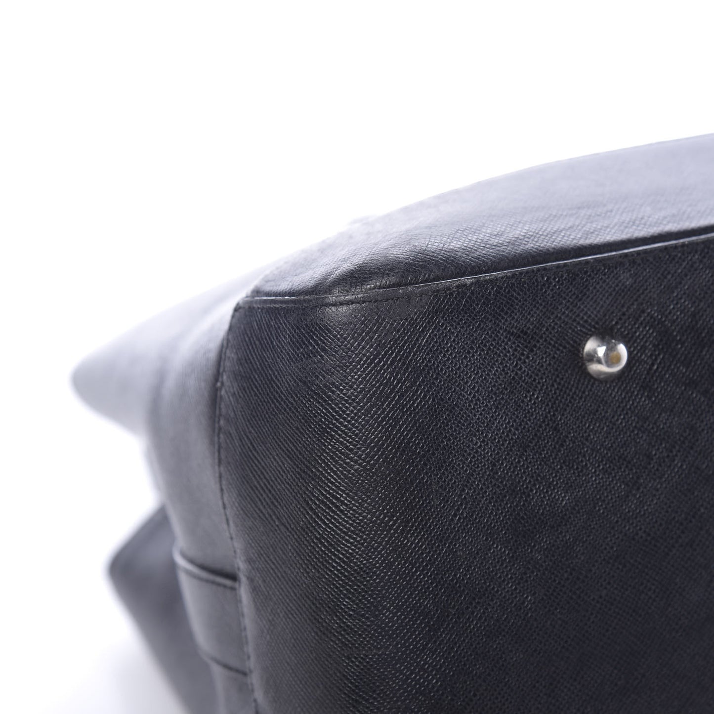 Saffiano Top Handle Tote Black
