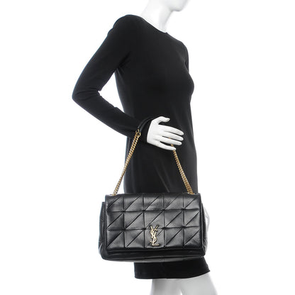 Saint Laurent Lambskin Patchwork Monogram Large Jamie Black 3 of 11