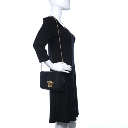 Versace Vitello Palazzo Medusa Evening Clutch Bag Black 2 of 10