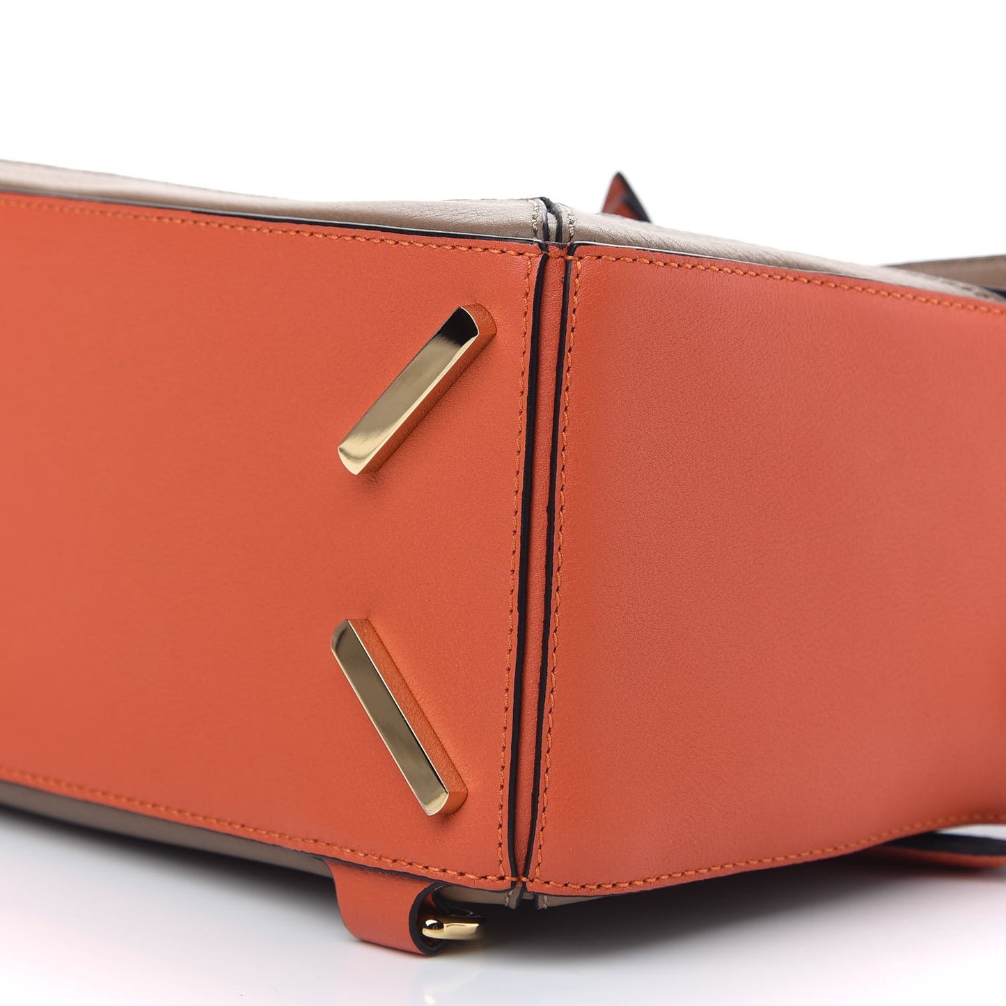 Calfskin Small Puzzle Bag Mink Coral Black