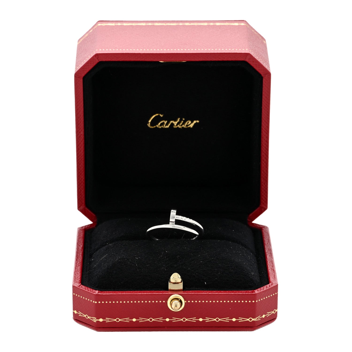 Cartier 18K White Gold Small Juste Un Clou Ring 54 7 5 of 5