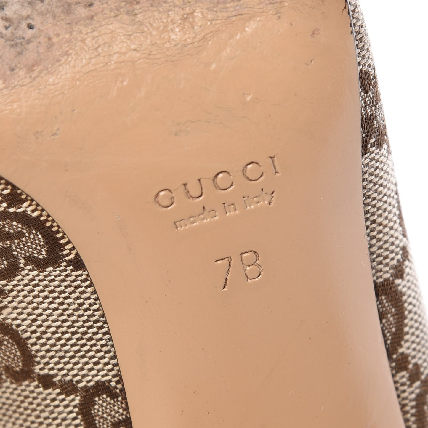 Monogram Malaga Kid Pumps 7 Biege Ebony Cocoa