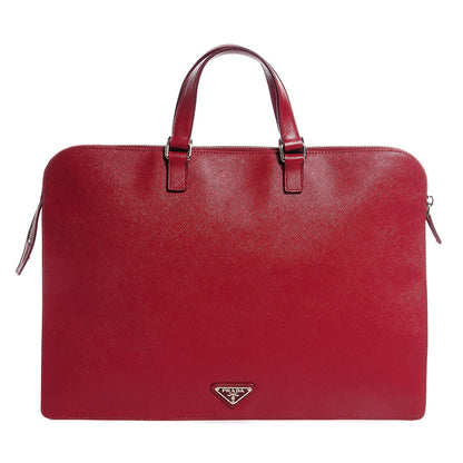 Prada Saffiano Travel Briefcase Rubino 1 of 11