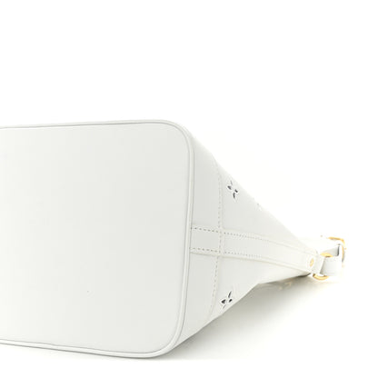 Louis Vuitton Calfskin Monogram Cutout Petit Noe White 9 of 9