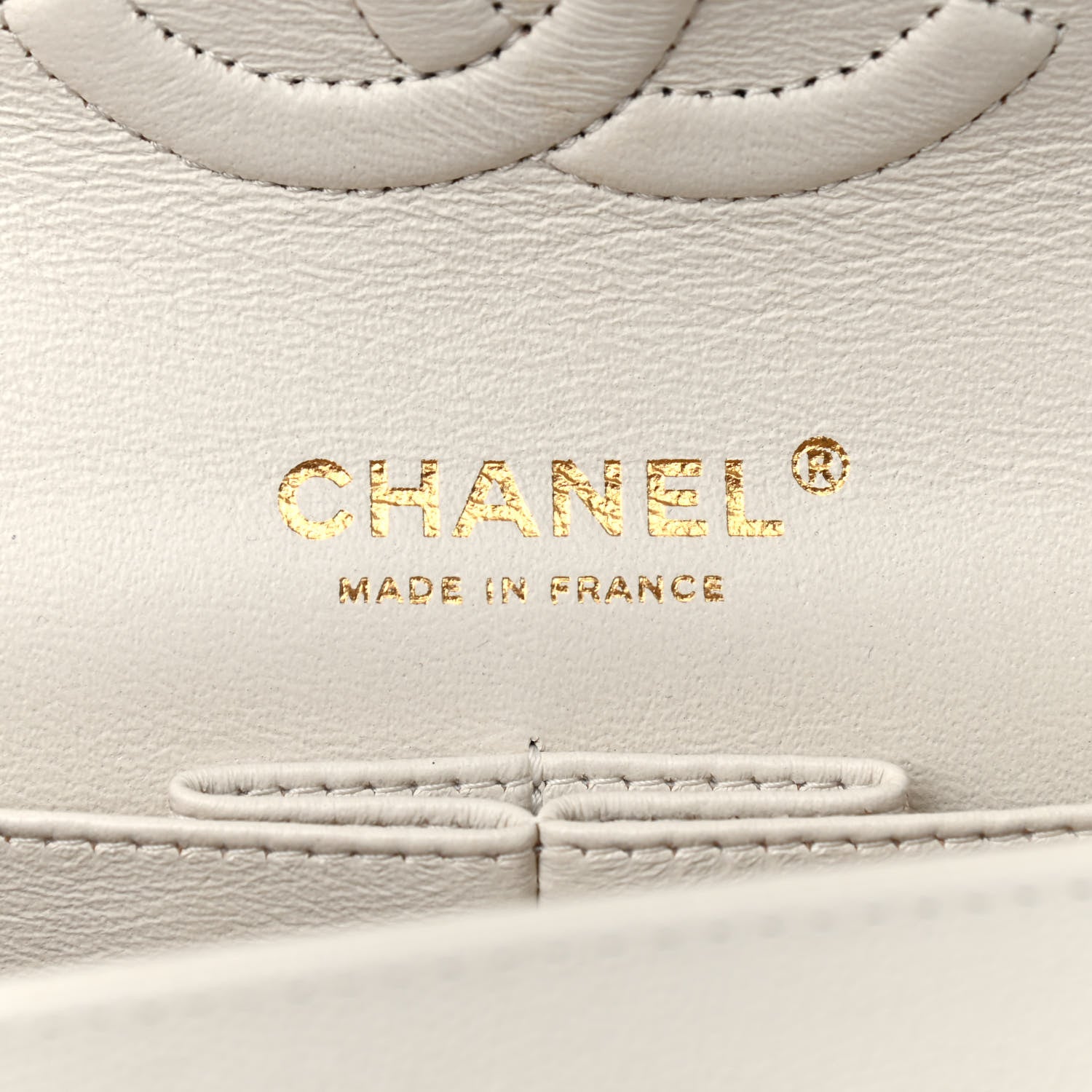 Chanel Caviar Quilted Medium Double Flap White 6 of 9