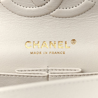 Chanel Caviar Quilted Medium Double Flap White 6 of 9