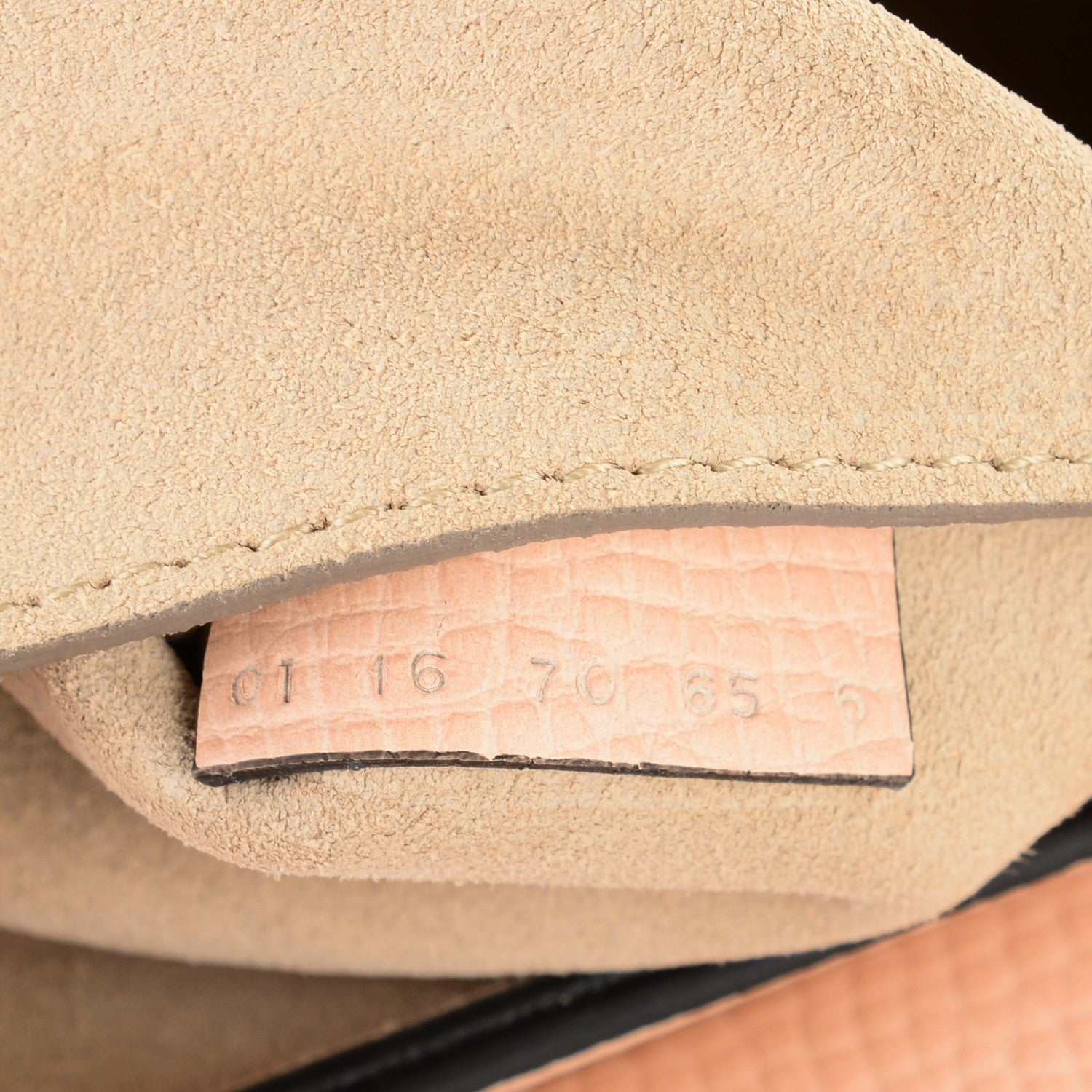 Chloe Grained Calfskin Lambskin Drew Shoulder Bag Powder Beige Caramel 7 of 7