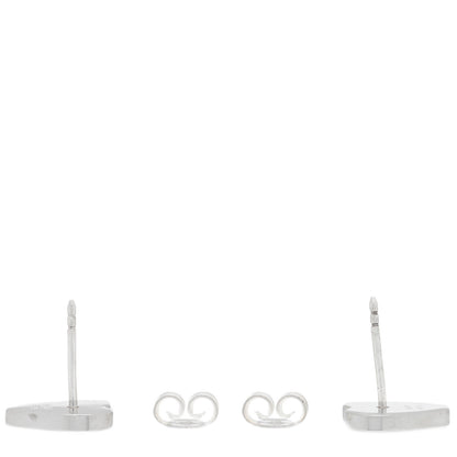 Gucci Sterling Silver Trademark Heart Stud Earrings 3 of 4