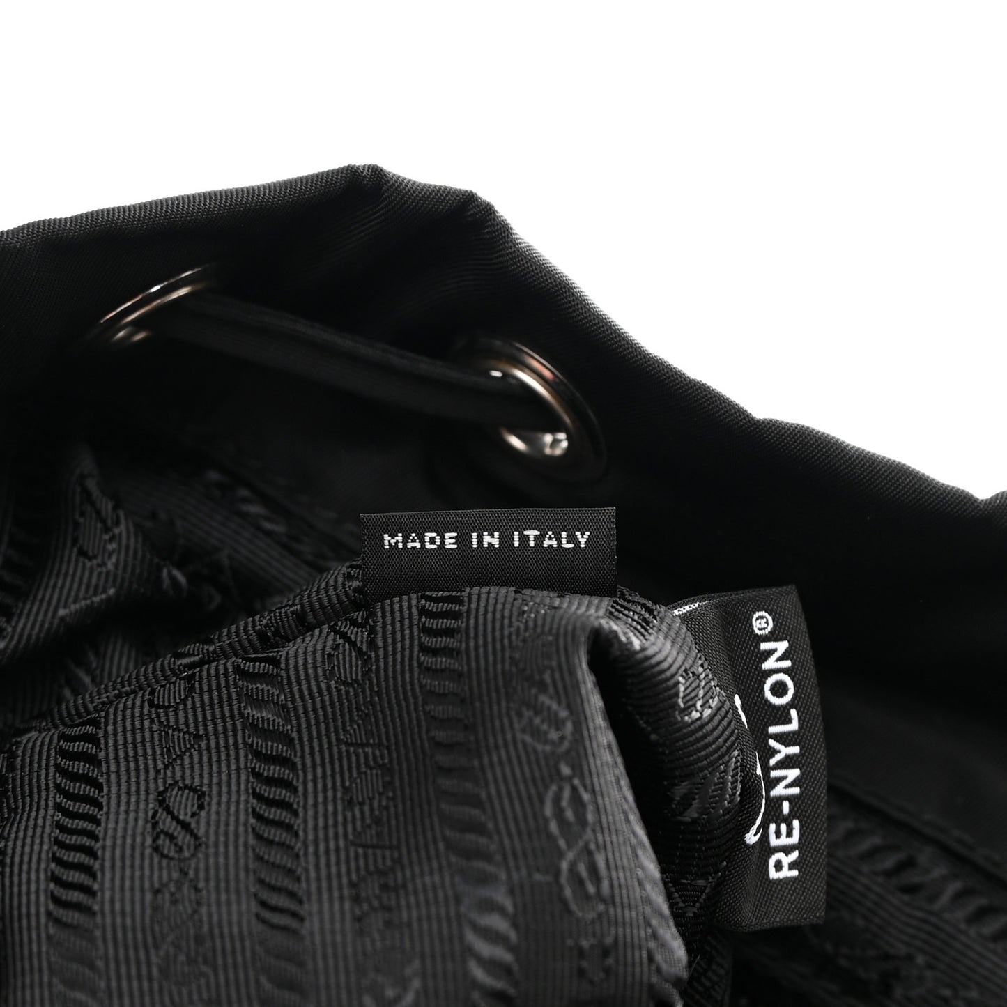 Tessuto Nylon Saffiano Small Backpack Black