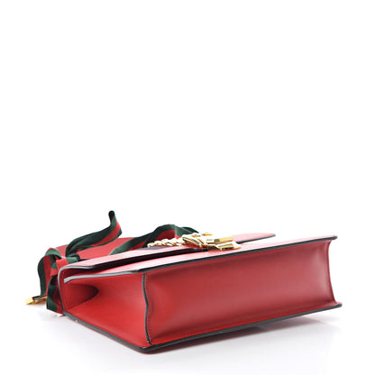 Gucci Calfskin Small Sylvie Shoulder Bag Hibiscus Red 5 of 12