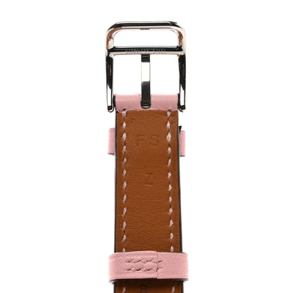 Hermes Swift Mini Heure H Double Tour Watch Strap Rose Sakura 5 of 5