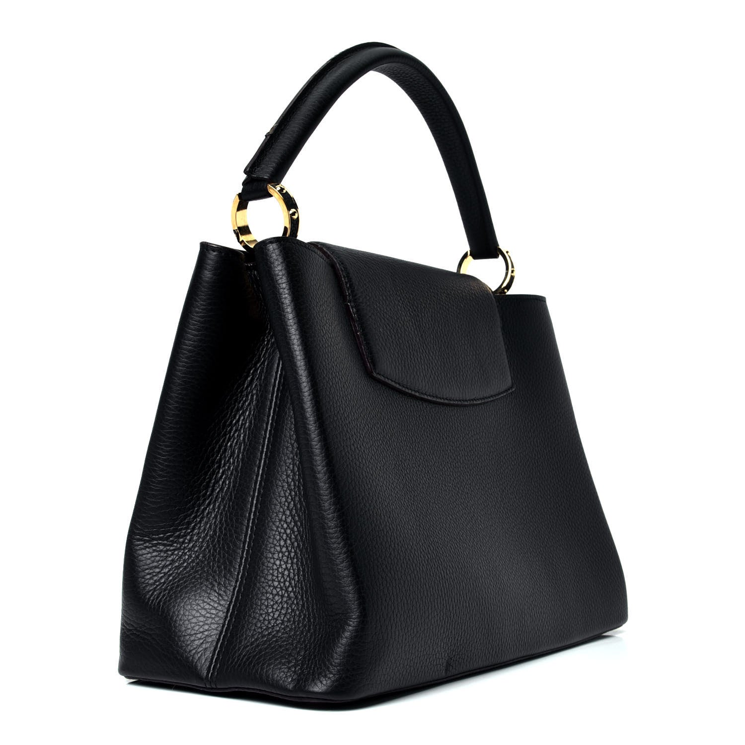 Louis Vuitton Taurillon Capucines GM Black 4 of 12