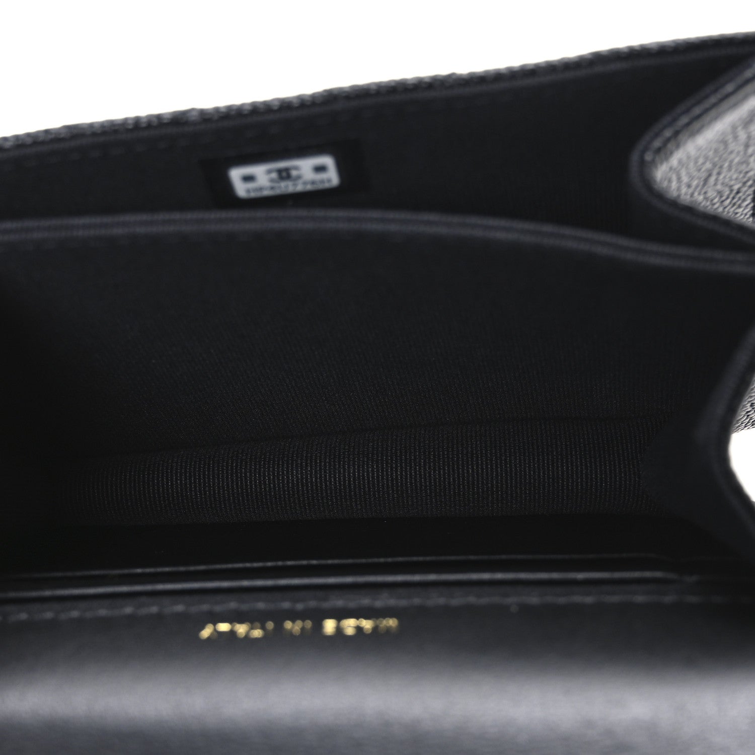 Chanel Caviar Quilted Mini Ribbon Wallet On Chain WOC Black 5 of 11