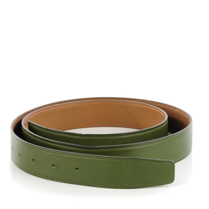 Hermes Epsom Swift 32mm Belt Strap 105 Alezan Vert Canopee 1 of 6