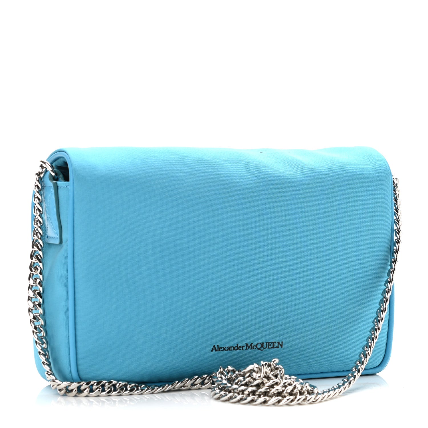 Alexander McQueen Nylon Skull Camera Crossbody Bag Blue 2 of 10