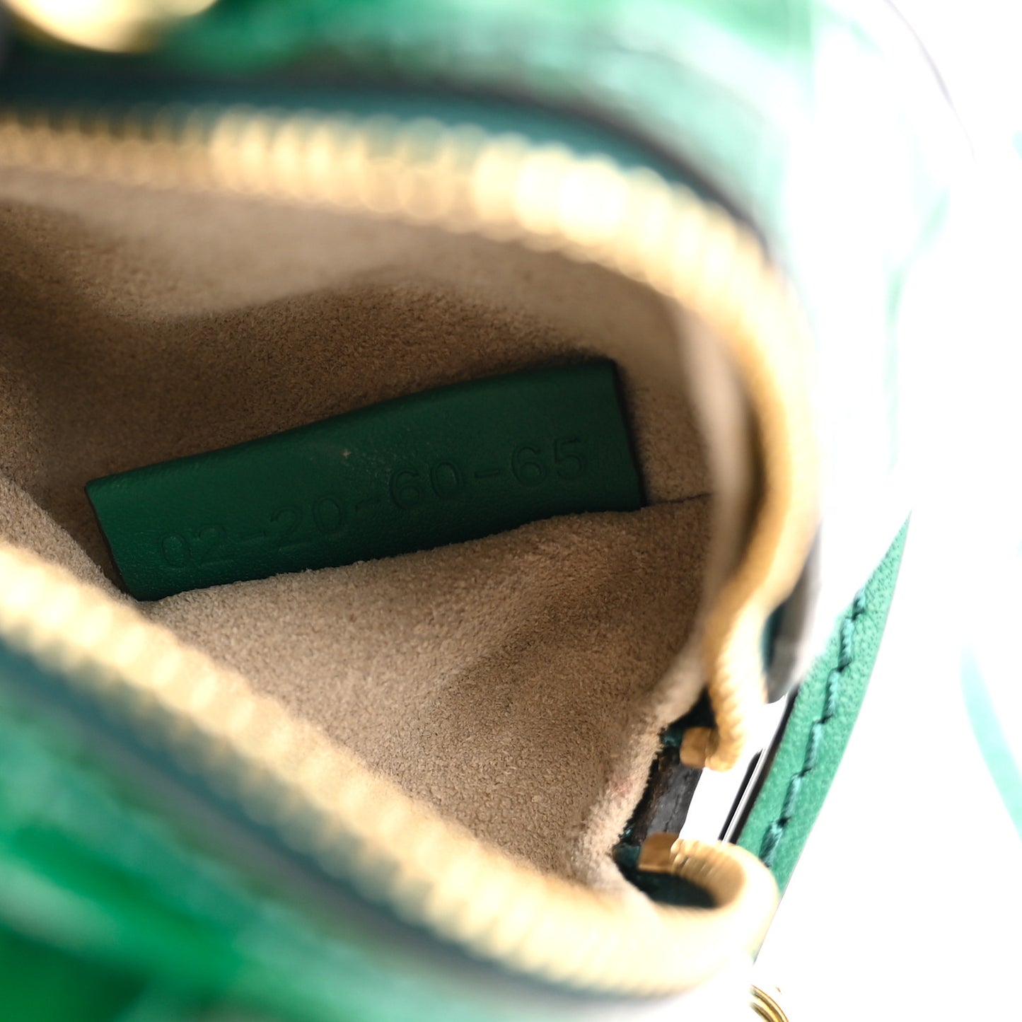 Calfskin Crocodile Embossed Mini C Round Crossbody Woodsy Green