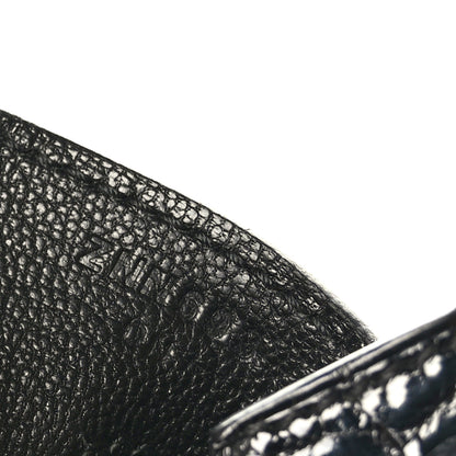Hermes Togo Shiny Niloticus Crocodile Birkin Touch 30 Black 7 of 11